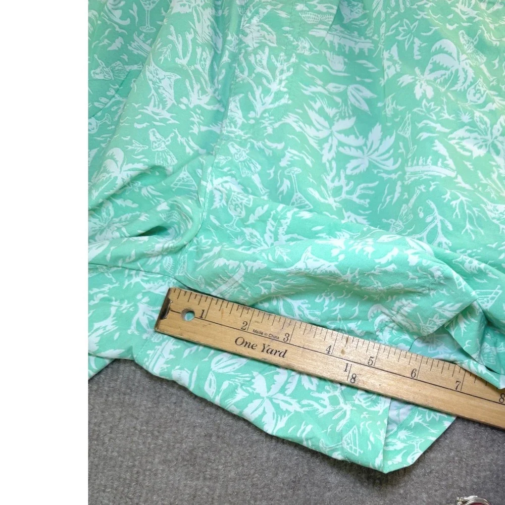 Columbia PFG Backcast III Water Shorts Mens Medium Mint Green Tropical FM1107